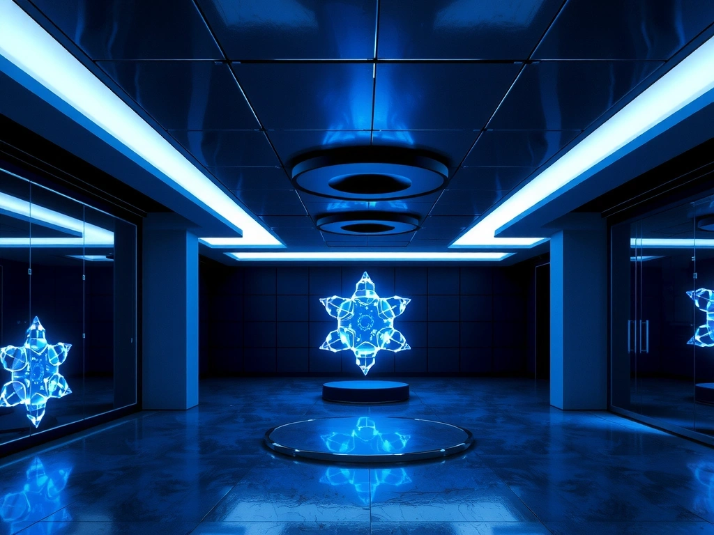 Abstract data architecture visualization